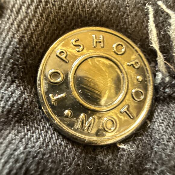 Topshop Moto Women's Jamie Jeans Denim Stretch Distressed Black Size W26xL30 - Picture 9 of 16